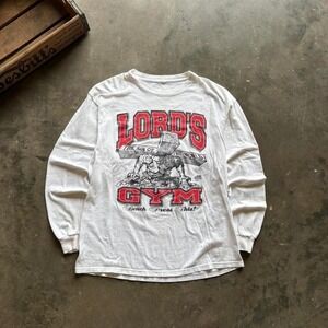 Vtg Lords gym long sleeve shirt Measure 20x25.5
